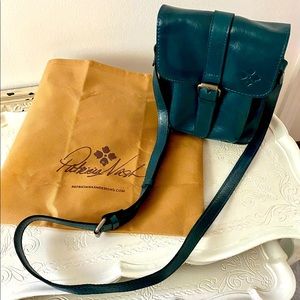 Patricia Nash Cashina Blue Distressed Crossbody Bag